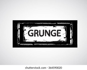 Brush Stroke . Black Paint Splattered Shape . Grunge Background Texture . Vector Distress Background . Cracked Banner . Distress Texture . Grunge Texture .