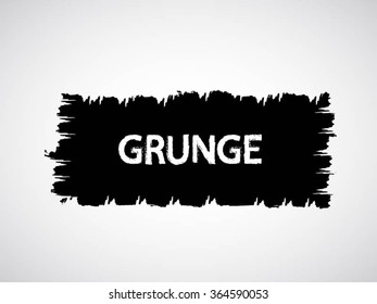Brush Stroke . Black Paint Splattered Shape . Grunge Background Texture . Vector Distress Background . Cracked Banner . Distress Texture . Grunge Texture .
