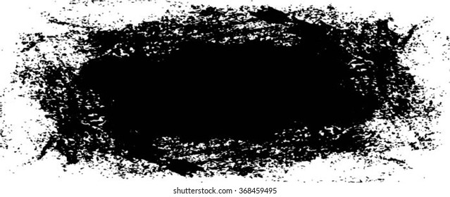 Brush Stroke . Black Paint Splattered Shape . Grunge Background Texture . Vector Distress Background . Cracked Banner . Distress Texture . Grunge Texture .