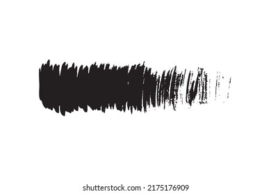 Brush stroke. Black paintbrush background texture, brushstroke painted frame, ink paint banner, splash stain vector illustration