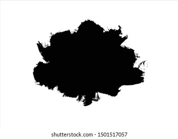 brush stroke black watercolor background.vector creative illustration background.