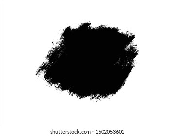 brush stroke black watercolor vector image.
