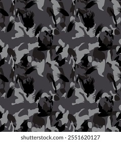  Brush Stroke Camouflage abstract seamless pattern background suitable for fashion textiles, graphics