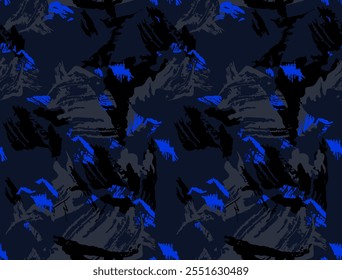 Brush Stroke Camouflage abstract seamless pattern background suitable for fashion textiles, graphics