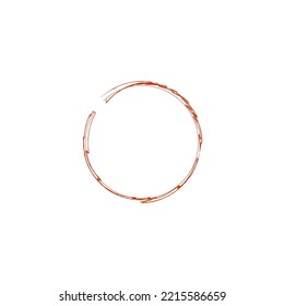 Brush stroke circle. Enso zen sign, vector illustration. Logo design. 