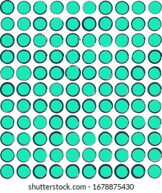 Brush stroke circles. 110 High Quality hand painted circles with separate outline and fill. Compound paths