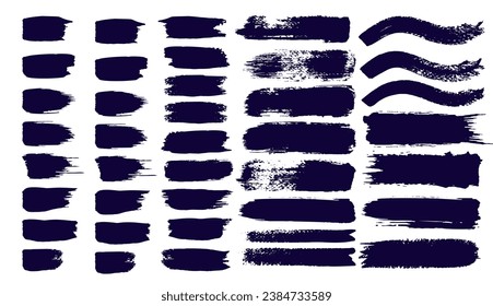 diseño de fondo de la colección de trazos de pincel