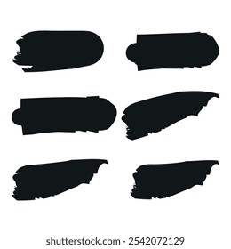 Coleção de Traçados de Pincel para Planos de Fundo de Banner e Design Artístico