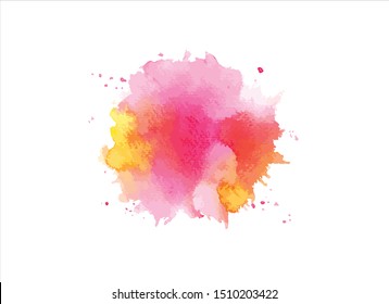 brush stroke color watercolor abstract background.vector creative illustration.