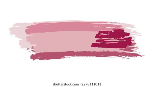 Brush stroke composition element. Vector stock hand draw illustration isolated on white background for design template, border and frame. EPS10