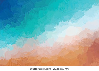 brush stroke effect vector file gradient blue green gray beige brown color wall mural background for interior decoration