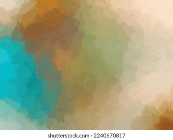 brush stroke effect vector file gradient blue green brown beige color wall mural background for interior decoration