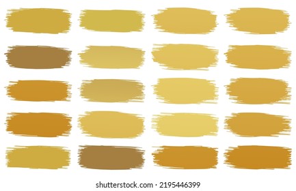 brush stroke element vector collection set