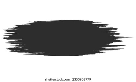 Brush stroke filled place for inscription, shaded area brush stroke