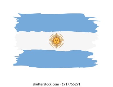 Bandera del pincel de la Argentina.