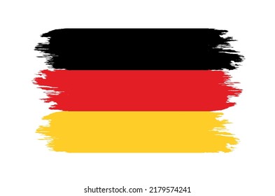 Brush stroke flag of Germany.