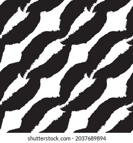 Brush stroke fur pattern design for fashion prints, homeware, graphics, backgrounds
