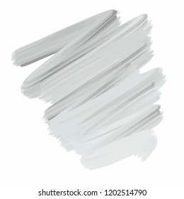 brush stroke of gray paint 