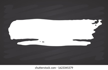 Brush stroke hand drawn grunge texture vector illustration isolated on white background.