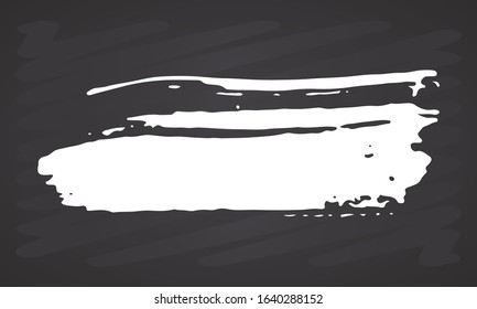 Brush stroke hand drawn grunge texture vector illustration isolated on white background.