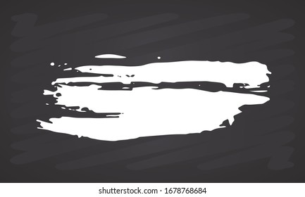 Brush stroke hand drawn grunge texture vector illustration isolated on white background.