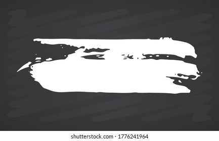 Brush stroke hand drawn grunge texture vector illustration isolated on white background.