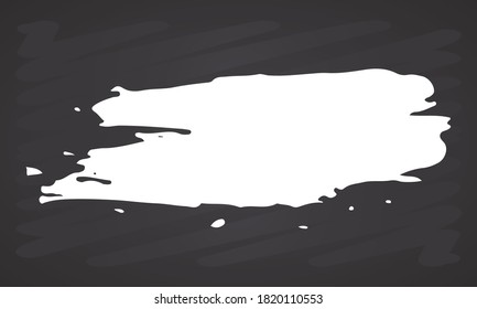Pinselstrich, handgezeichnet, grunge Textur, Vektorgrafik einzeln auf weißem Hintergrund.