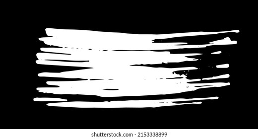 Pinza de pincel con mano pintada con tinta negra