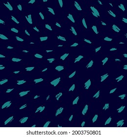 Brush stroke hand painted seamless pattern. Vector animal skin print. Fashion stylish organic texture