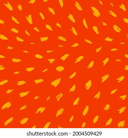 Brush stroke hand painted seamless pattern. Vector animal skin print. Fashion stylish organic texture