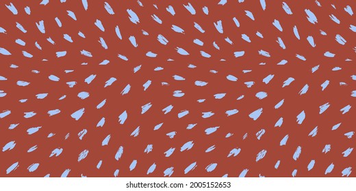 Brush stroke hand painted seamless pattern. Vector animal skin print. Fashion stylish organic texture