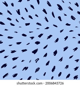Brush stroke hand painted seamless pattern. Vector animal skin print. Fashion stylish organic texture