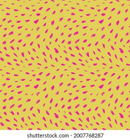 Brush stroke hand painted seamless pattern. Vector animal skin print. Fashion stylish organic texture