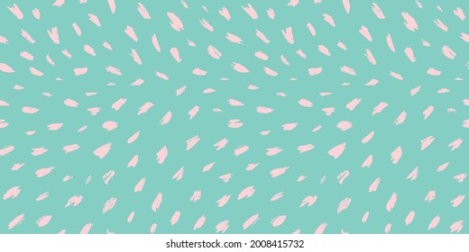 Brush stroke hand painted seamless pattern. Vector animal skin print. Fashion stylish organic texture