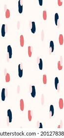 Rastreo de pincel pintado a mano sin costuras. Fondo abstracto con formas orgánicas redondeadas. Textura elegante de moda.