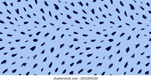 Brush stroke hand painted seamless pattern. Vector animal skin print. Fashion stylish organic texture