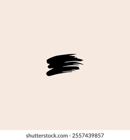 Brush stroke icon flat vector design.