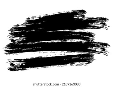 Brush stroke ink paint, grunge design element.  Vector illustration