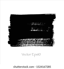 brush stroke ink watercolor.Vector paint background.