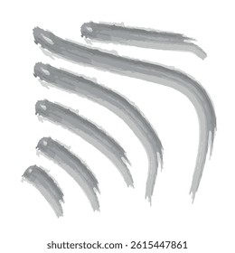 brush stroke isolated on white background