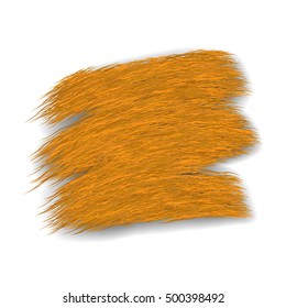 Brush stroke isolated on white background. Watercolor paint stain. Vector background.