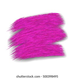 Brush stroke isolated on white background. Watercolor paint stain. Vector background.