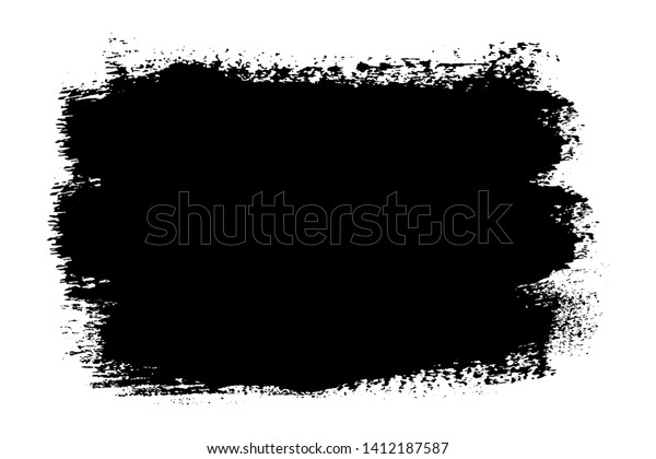 Brush Stroke Isolated On White Background Stock Vector (Royalty Free ...