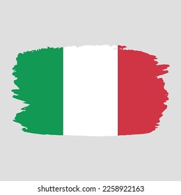 Ilustración vectorial de la bandera de Brussel Stroke Italia