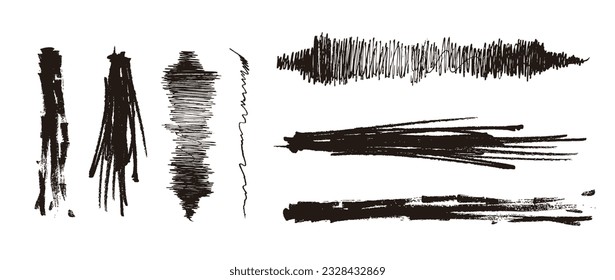 
brush stroke. Japanese design material.