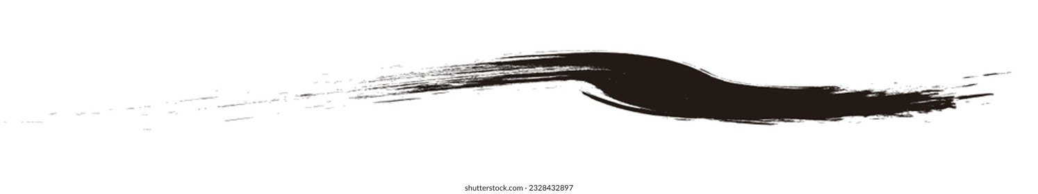 
brush stroke. Japanese design material.