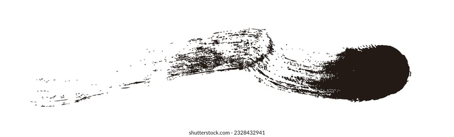 
brush stroke. Japanese design material.