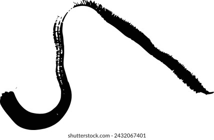 Pinselstrich Linienelement, Grunge Holzkohle Handgezeichnete Schraffuren Kritzel Marker Kunst Pinsel Linie, 
Kreidetextur Doodle Zeichnung Design Illustration 