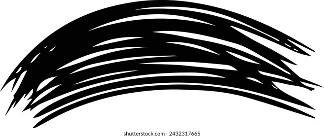 Elemento de línea de pincelada, grunge carbón dibujado a mano rayados rayado marcador arte pinceles línea, 
tiza textura doodle dibujo diseño ilustración 
