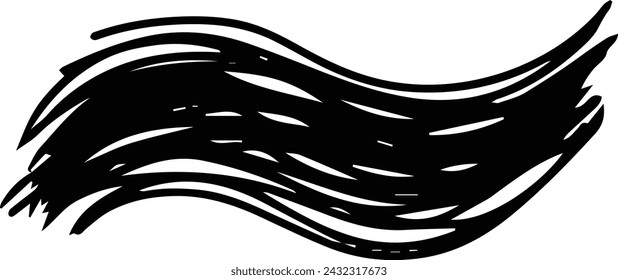 Brush stroke line element, grunge charcoal hand drawn hatches scribble marker art brushes line, 
chalk texture doodle drawing design illustration 
